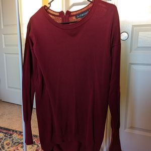 Maroon long sweater